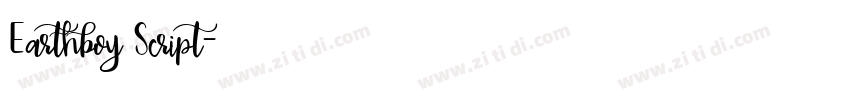 Earthboy Script字体转换